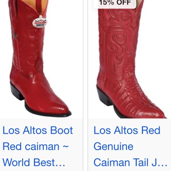 Handmade Los Altos Genuine Crocodile Cowboy Boots - like NEW (size 7.5) - Picture 16 of 16